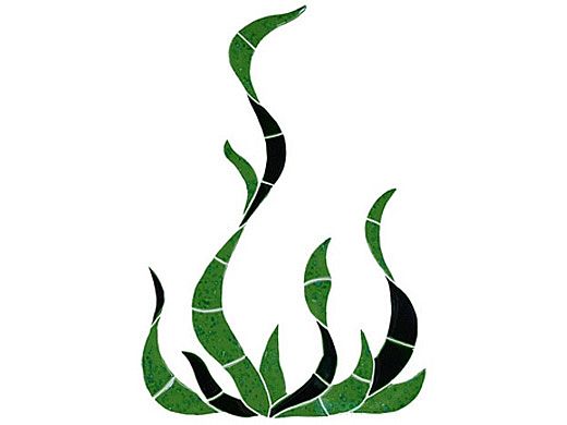 Artistry In Mosaics Seagrass Mosaic | Small - 16" x 11" | SGRGREOS