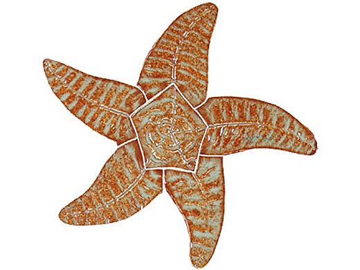 Artistry In Mosaics Starfish Mosaic | Brown - 9" | SFIBROOS