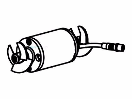 Aqua Products Pump Motor, 48VDC, Double Shaft with PowerWash | S1A6037