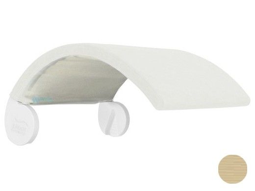 Ledge Lounger Signature Collection Chair Shade | White Frame - Linen Fabric Stock Color | LL-SG-CR-SH-W-STD-4633