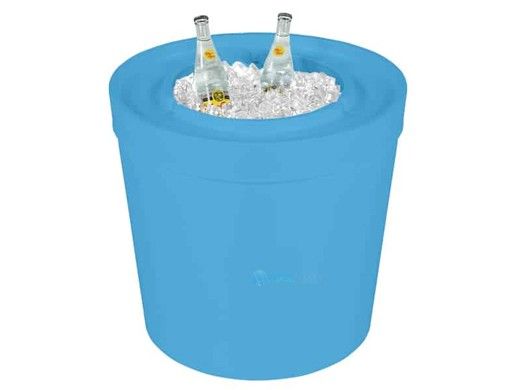 Ledge Lounger Signature Collection Ice Basin Side Table without Lid | Light Blue | LL-SG-IB-LB