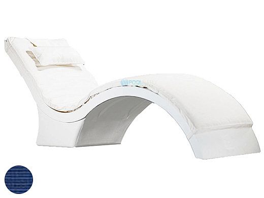 Ledge Lounger Signature Collection Chaise Deep Cushion with Pillow | Standard Color Pacific Blue | LL-SG-CD-CP-STD-4601
