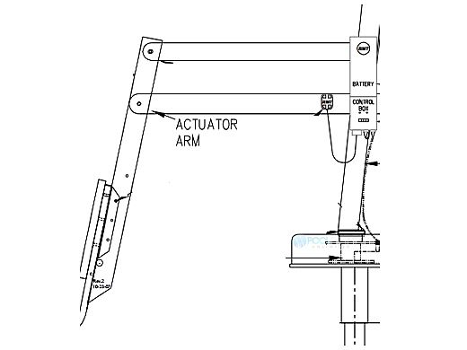 SR Smith Splas Lift Actuator Arm Assembly | 150-1200A
