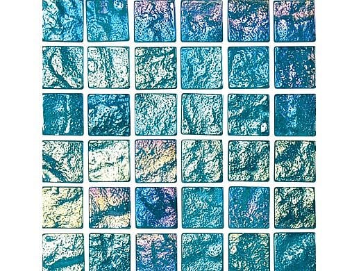 National Pool Tile Lightwaves Glass Tile | Aquamarine 1x1 | LWV-AQUAMARINE
