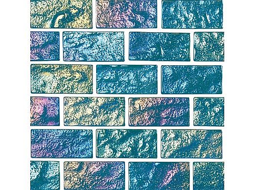 National Pool Tile Lightwaves Glass Tile | Aquamarine 1x2 | LWV-AQUAMARINE1X2