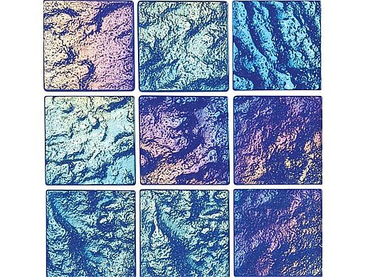 National Pool Tile Lightwaves Glass Tile | Blue 2x2 | LWV-BLUE2X2