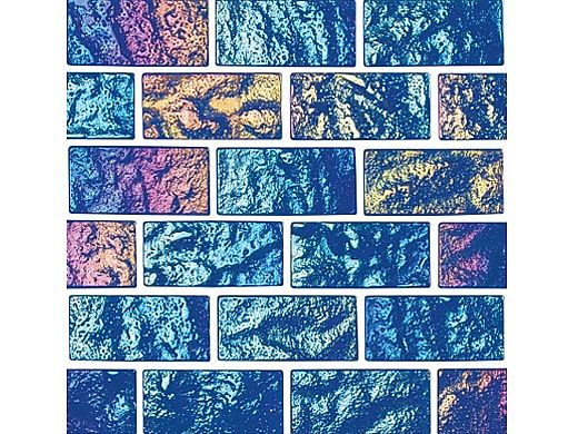National Pool Tile Lightwaves Glass Tile | Blue 1x2 | LWV-BLUE1X2