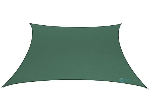 Coolaroo Coolhaven Square Shade Sail | 12x12 Foot Heritage Green | 473815