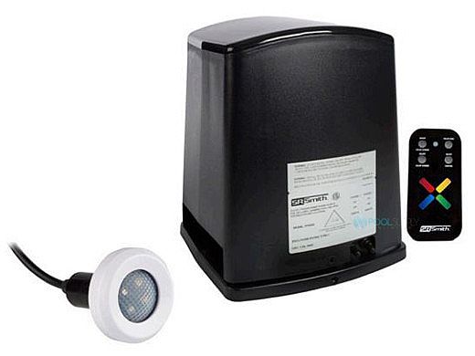 SR Smith PT-6000 Fiber to LED Lightning Kit | Includes Power Center Plus Wireless Remote Control and 1 Treo LED Pool Light | 1TR-PT-6000