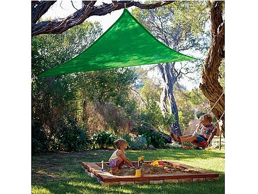 Coolaroo Kool Kolors Triangle Shade Sail | 9-Foot Lime Green | 434489