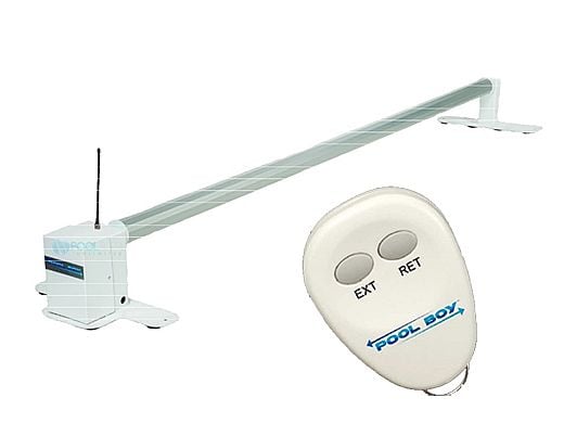 Pool Boy III Battery Powered Solar Blanket Reel System | For Pools Up To 20' Wide | Fixed Height | 8105