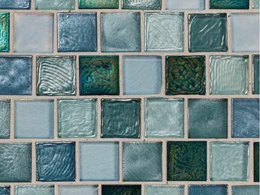 National Pool Tile Aquascapes 1x1 Glass Tile | Marine | OCN-MARINE