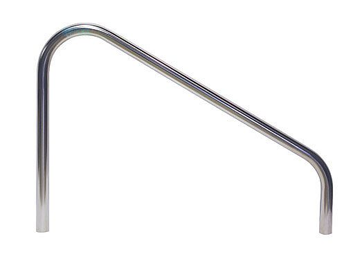 SR Smith 40" Stainless Steel Deck Mounted Stair Rail - Single | 304 Grade | .049 Wall Residential | Powder Coated Taupe | 50-766S-TP