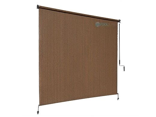 Coolaroo® 90% UV Block Exterior Cordless Sun Shade | 6' Length x 8' Width | Mocha | 474775