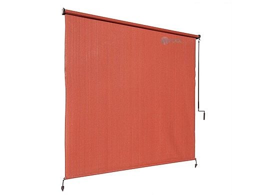 Coolaroo 90% UV Block Exterior Cordless Sun Shade | 8x6 Foot Terracota | 462000