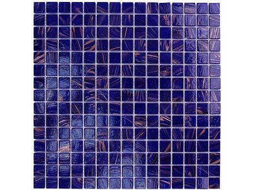 Artistry In Mosaics Venetian Series 3/4x3/4 Glass Tile | Cobalt Blue Copper Blend | GV42020B4