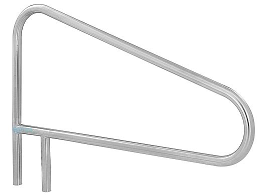 SR Smith 54" Center Grab Stainless Steel Rail with Cross Brace | 304 Grade .065 Wall Commercial | Pearl White Powder Coated | DMS-103B-PW