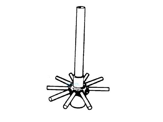 Hayward Folding Lateral Assembly with Center Pipe for S244T2 Sand Filter | SX244DA2X