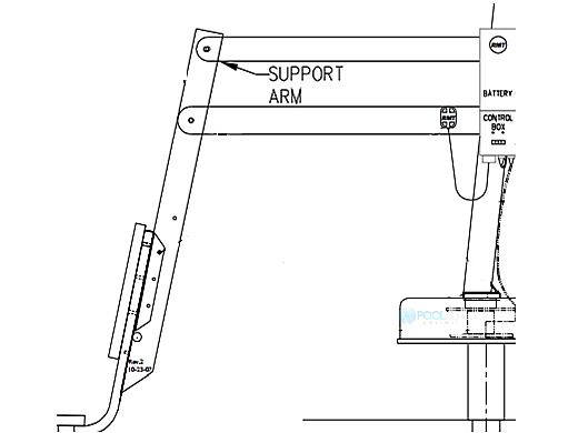 SR Smith Splash! Lift Support Arm Assembly | 150-1300A