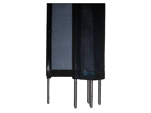 Water Warden Safety Pool Fence | 4' X 12' Section | Black | WWF200