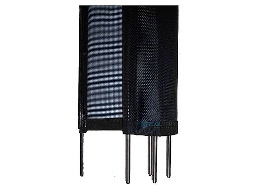 Water Warden Safety Pool Fence | 5' X 12' Section | Black | WWF300