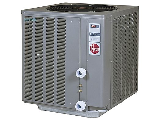 Raypak Compact Series Digital Pool Power Defrost Heat Pump 70-75BTU R-410A | M4350ti-PD 014220