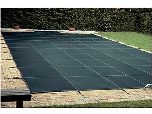 Loop-Loc 15-Year Solid Safety Cover | Rectangle 18' x 36' | 4' x 8' Center End Step | w Drain Panel | LLS183648CES
