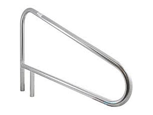 Inter-Fab Deck To Deck Mounted D3BD 3 Bend Braced Stair Rail | 1.90"? x .049"? Thickness Powder Coated Hammertone Gray | D3BD049-6