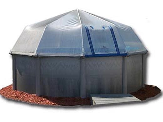 Fabrico Sun Dome All Vinyl Dome for Soft Sided Above Ground | 12' x 22' Rectangle | 301550