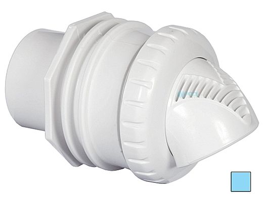 Infusion Pool Products Venturi Return Fitting | Standard Wall Assembly 1" Inside 1.5" Outside Inlet | Light Blue | VRFSWALB