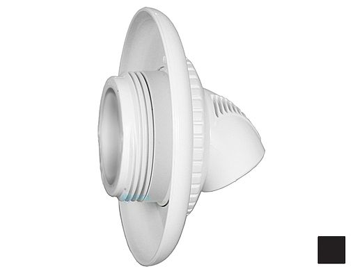 Infusion Pool Products Venturi Return Fitting | Threaded 1.5" Inlet with Flange | Black | VRFTHFBK