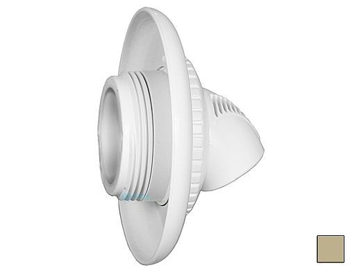 Infusion Pool Products Venturi Return Fitting | Threaded 1.5" Inlet with Flange | Tan | VRFTHFTN