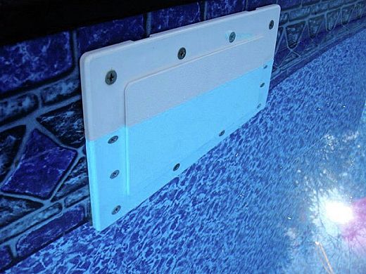 SimPoolTec Inground Skimmer Plug | 7-9/16" x 5-5/8" | Standard Faceplate | IGSD-H