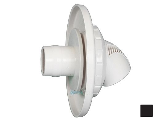 Infusion Pool Products Venturi Return Fitting | Self Aligning Slip 1" Inlet with Flange | Black | VRFSAF1BK