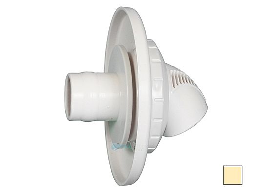 Infusion Pool Products Venturi Return Fitting | Self Aligning Slip 1" Inlet with Flange | Bone | VRFSAF1BO