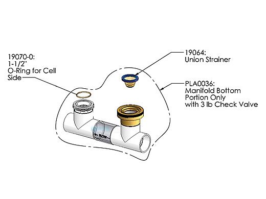 AutoPilot Residential Manifold Base with 3LB Check Valve | PLA0036