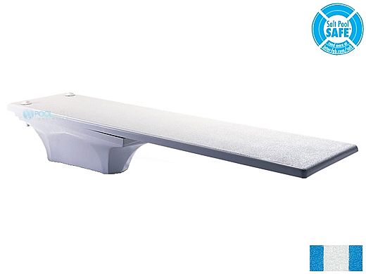 Inter-Fab La Mesa Base with Duro-Beam aquaBoard™ Board Complete | 6' Blue with White Top Tread and White Base | DB6BW-LAM6