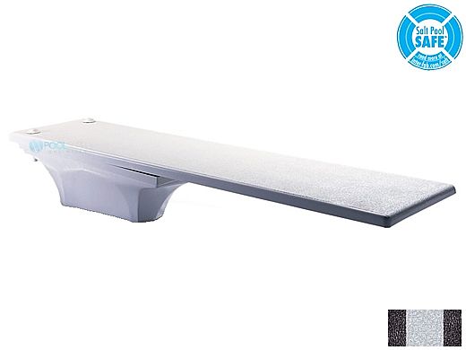 Inter-Fab La Mesa Base with Duro-Beam aquaBoard™ Board Complete | 6' Black with Gray Top Tread and Black Base | DB6BLK-LAM6
