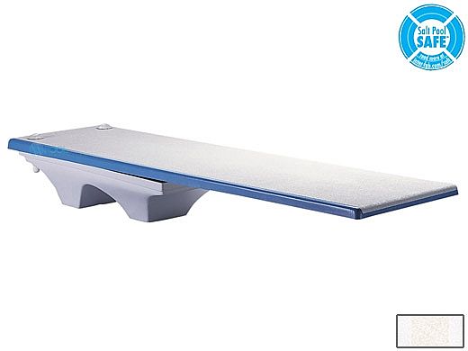 Inter-Fab Los Arcos Base with Duro-Beam aquaBoard™ Board Complete | 8' White with White Top Tread and White Base | DB8WW-LOS8