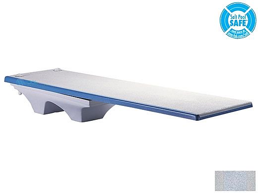 Inter-Fab Los Arcos Base with Duro-Beam aquaBoard™ Board Complete | 8' Gray with Gray Top Tread and Gray Base | DB8GRY-LOS8