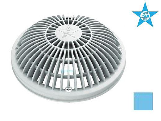 AquaStar 8" Round Moflow Suction Outlet Cover and Mud Frame | Blue | 8MF104