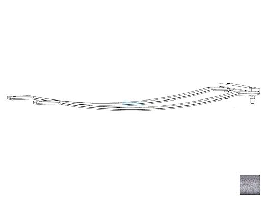 Inter-Fab Techni-Spring Jump Stand Spring Assembly & Mounting Hardware | 8' Hammertone Gray | TSS-8-6