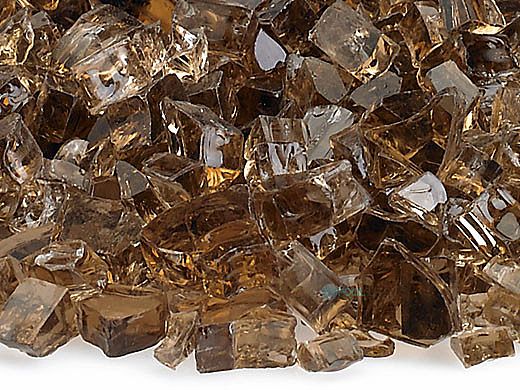 American Fireglass One Fourth Inch Classic Collection | Copper Fire Glass | 10 Pound Jar | AFF-COP-J