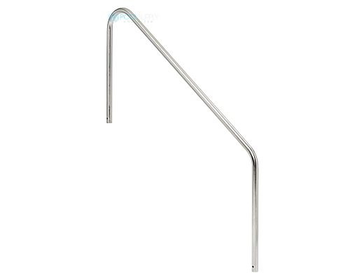 SR Smith 2 Bend 4' Handrail Stainless Steel  | 304 Grade | .049 Wall Residential | Powder Coated Rocky Gray | 2HR-4-049-RG