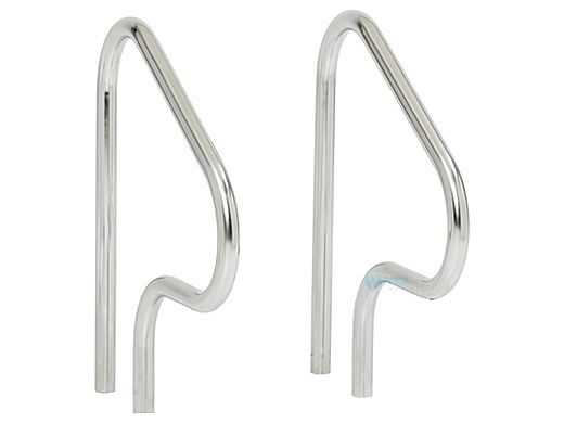 SR Smith 30" Figure 4 Handrail Stainless Steel | 304 Grade | 1.90" OD | .065 Wall Residential | Pewter Gray | F4H-100-VG