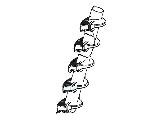 Inter-Fab G-Force Complete Assembled Step Assembly | Tan | G4C-STEP ASSEMBLY-T