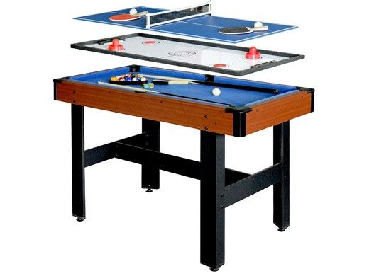 Hathaway Triad Pool Table 48-In 3-In-1 Multi Game | NG1131M BG1131M