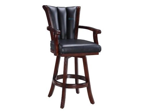 Hathaway Avondale 29-In Swivel Bar Stool with Arm Rests | Mahogany Finish | NG2815 BG2815