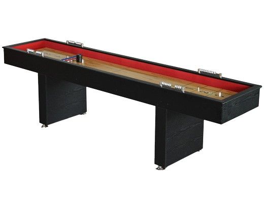 Hathaway Avenger 9-Ft. Shuffleboard Table | Black Finish | NG1203 BG1203