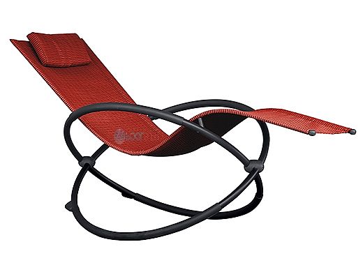 Vivere Orbital Lounger | Cherry Red | ORBL1-CR